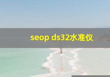 seop ds32水准仪